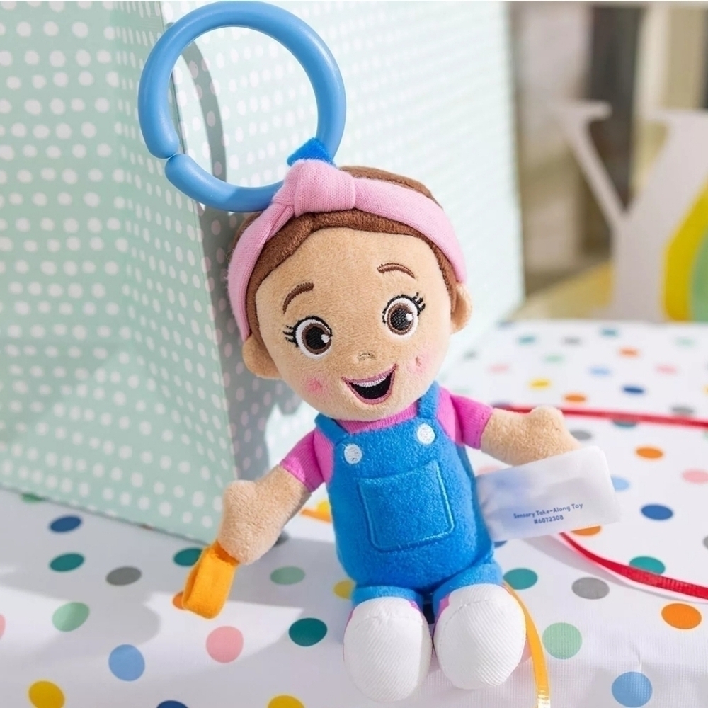 Ms. Rachel Sensory Take Along Toy Doll Plush Baby Rattle & Clip NEW! - Picture 5 of 10